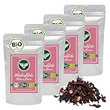 Azafran BIO Hibiskusblüten, Hibiskus ganz getrocknet, ideal als Hibiscus Tee 1kg