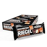 Layenberger High Protein Riegel Schoko-Nuss mit viel Eiweiß und wenig Zucker (16 g Eiweiß, nur 0,7 g Zucker), 18er Pack (18 x 35 g)