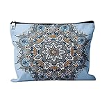 Kosmetikkoffer, Elegantes Mandala-Blumenmuster, Make-up-Taschen