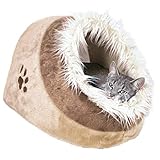 Trixie 36282 Kuschelhöhle Minou, 41 × 30 × 50 cm, beige/braun