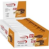 Premier Protein Protein Bar Chocolate Caramel 16x40g - High Protein Low Sugar Riegel + Palmölfrei