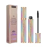 4D Silk Fiber Mascara, Wisch-und Wasserfeste Wimperntusche, Schwarze Verdickung, Verlängerungs-Mascara, Kein Klumpen, Vollere Wimpern, Den ganzen Tag lang haltbar (1 Tube 4D Mascara)