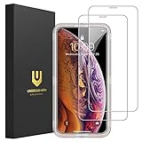 UNBREAKcable Schutzfolie Panzerfolie Kompatibel mit iPhone X/XS/11 Pro/10 (5.8 Zoll), 2.5D Double Defense Series Displayschutzfolie, Kratzfest, Anti-Fingerprint, und Blasenfrei [2er Pack]