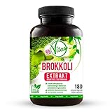 MeinVita Brokkoli Extrakt - 180 hochdosiert- 100% VEGAN Kapseln - Sulforaphan, - Bioaktiv - 1000 mg (Tagesportion) - Premium Qualität