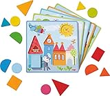 HABA 302949 - Zuordnungsspiel Tierische Abenteuer | Sortierspiel mit 5 Motivkarten und 15 Holzbausteinen in unterschiedlichen Formen und Farben | Spielzeug aus Holz und Pappe ab 18 Monaten