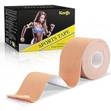 Korffe Kinesiologie Tape Classic 5cm x5m, Physio-Tape, Therapie-Tape, elastisch, wasserfest, hautfreundlich 03 1