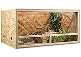 OSB Terrarium, Holzterrarium 100 x 50 x 50 cm mit Seitenbelüftung