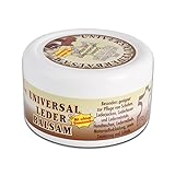 Universal Lederbalsam 250ml mit echtem Bienenwachs zur Pflege und Reinigung von Zaumzeug Sättel Schuhe Lederbekleidung Möbel Handtaschen, farblos