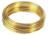 mumbi 30773 Gold 10m Basteldraht 3mm, 10 Meter