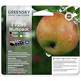 GREENSKY T1295 Multipack Kompatible Druckerpatronen für Epson T1291 T1292 T1293 T1294 für Epson WF 3520 Stylus SX435W SX235W Stylus Office BX535WD BX305FW (6Schwarz 3Cyan 3Magenta 3Gelb, 15er-Pack)