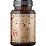 Acerola Vitamin C Mit Natürlichem Vitamin C - 750 mg Acerola pro Kapsel - 90 Veganen Kapseln Als 3 Monatsvorrat Und Ohne Zusatzstoffe