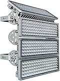 LED Strahler 400W LED Flutlicht 40000LM Flutlichter 3000K Strahler Außen IP67 Wasserfest 4 Flutlichtstrahler mit einstellbarem Winkel geeignet für Stadion Hinterhöfe