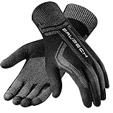 BRUBECK Handschuhe Sport Damen & Herren | atmungsaktive Nahtlose Unterziehhandschuhe für Motorrad | Sporthandschuhe | Schwarze Innenhandschuhe | Laufen | Gr. S - M | Schwarz | GE10010A