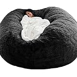 Pealihuy Sitzsack-Stuhl Lounger Sitzsack-Aufbewahrungsstuhl Ultraweiches, Flauschiges Faules Sofa, Zum Organisieren Von Plüschtieren (kein Füllstoff),7FT