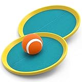 KH Klettballspiel Klettball Set Strandspielzeug Garten Spiele Wurfspiel für Kinder Erwachsene Draußen Spiele 2~10 Jahre Jungen Mädchen