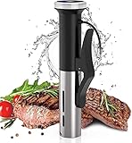 Sous Vide Garer 1200W Sous Vide Stick Präziser Temperatureinstellung und Timer für perfektes Sous Vide Garen,IPX7 Wasserdicht,Temperatur:0℃-90℃,3D Zirkulation Präzisionskochtopf für gesunde Ernährung