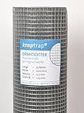 kraptrap® Volierendraht Käfigdraht Drahtgitter 12x12mm (1m x 25m)