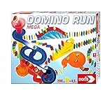 Noris 606065647 - Domino Run Mega - Set mit 200 Steinen, Murmeln, Kugelbahn und weiterem Zubehör, ab 3 Jahren