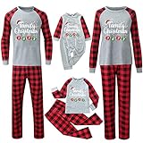 Paare Schlafanzug Weihnachts Pyjama Set Weihnachtspullover Familie Pyjama Set Weihnachts Nachtwäsche Eltern Kind Pyjamas Overall Winter Warme Hausanzug Familie Weihnachtspyjama Herren