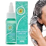 MGICHOOM Wildes Haarwachstumsöl | 1,05 FL. oz Sanftes Haarwachstumsöl mit Rizinusöl | Beauty Products Rapid Growth Repair Haarpflegeöl für Kopfhautschäden für Männer und Frauen