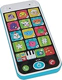 Simba 104010002 - ABC Smartphone für Kinder, Spielzeughandy mit Licht, Sound, verschiedenen Melodien und Tiergeräuschen, für Kinder ab 12 Monaten