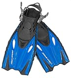 Aqua Speed Flossen Kinder verstellbar I Schwimmbadeflossen Kind I Taucherflossen flexibel I Kurze Trainingsflossen I Schwimmflossen langlebig I Blau, Gr. 27/31 I Bounty