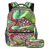 Octopus Schulrucksack für Jungen und Mädchen, leichter Rucksack für Grundschule mit Federmäppchen, Oktopus, One size