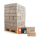 Holzbriketts Hartholz Ruf Classic Kamin Ofen Brenn Holz Heiz Grill Smoker Brikett 10kg x 96 Gebinde 960kg / 1 Palette Paligo