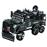 12che 496St MOC Spielzeug Explosionsgeschütztes gepanzertes Fahrzeug Military Car Bricks Modell SWAT Fahrzeug Polizeiwagen Spielzeug für Kinder