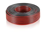 Manax 1,5mm r/s 25m Lautsprecherkabel CCA 2x1,5mm² rot/schwarz 25 m Ring