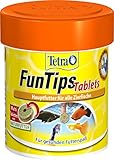 Tetra FunTips Tablets - an der Aquarium-Scheibe haftende Futtertabletten, optimal zum Beobachten der Fische geeignetes Fischfutter, 75 Tabletten