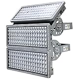 LED Flutlicht 300W LED Strahler Flutlichtstrahler 6500K 30000LM Außenstrahler IP67 Wasserfest Flutlicht LED Außen mit Einstellbarem winkel für Sportplatz Garten