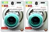 2x Antikalk Waschkugel Ø 5,5 cm Antikalk Ball Waschball Magnetkugeln