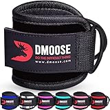 DMoose Fußschlaufen Kabelzug mit D-Ring gepolstert für Kickbacks, Gesäß- und Beintraining, Knöchelschlaufen zur Verbesserung der Bauchmuskulatur, Ankle Straps für Damen