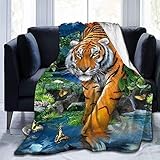 Baby Decke Decke Flanell Plüsch weiche Decke Mikrofaser-Fleece Decke Tiger Schmetterling Vogel Bedruckt 150x200cm