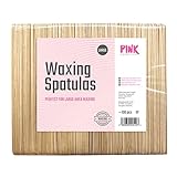 Große Waxing Holzspatel 100 Stück - Zum großflächigen Auftragen von Wachs oder Zuckerpaste - Ideal zur Haarentfernung z.B. auf Beinen, Rücken oder Brust - Für Waxing und Sugar Waxing geeignet