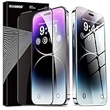 CASEKOO 1A Serie für iPhone 14 Pro Max Panzerglas Full Screen [2X Kratzfest Bruchsicher] 9H Displayschutz Folie HD Schutzfolie Reibungslos Glas 3D Schutzglas 14 Pro Max Panzerfolie 0 Blase, 2 Stücke