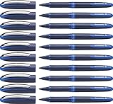 Schneider 183003 One Business Tintenroller (dokumentenecht mit 0,6 mm Strichstärke, Made in Germany) 10er Pack, blau