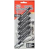 Meyco 6x gepresste Zeichenkohle Soft/Medium/Hart