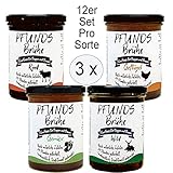 PFUNDS Brühe Vorratspack je 3 x 400 ml in den Sorten Rind, Geflügel, Gemüse, Wild Knochen- und Gemüsebrühe Bone Broth