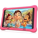 HAPPYBE Kids Tablet, 8 Zoll Android 11 Tablet Kinder, HD Display, 2GB RAM 32GB ROM, Quad Core, Vorinstalliertes Kidoz, WiFi, Bluetooth, Doppelkamera Tablett PC (Pink)