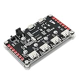 GANMEI USB 2.0 Hub mit 4 AnschlüSsen, 3528 Bunten LEDs und Hilfsstromversorgung für PC Laptop Tastatur Maus Festplatten