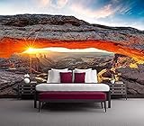 Usa Landschaften Mesa Arch TV Wandbild Tapete Wanddekoration fototapete 3d Vlies wandbild Schlafzimmer-200cm×140cm