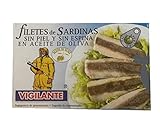 Sardinenfilet ohne Haut und Gräten in Olivenöl / Filetes de sardinas sin piel ni espinas en aceite de oliva - 120 gr