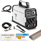 STAHLWERK ARC 200 ST IGBT - Schweißgerät DC MMA/E-Hand/Lift-TIG Welder mit echten 200 Ampere sehr kompakt, Double Board, 7 Jahre Herstellergarantie