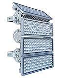 LED Strahler Flutlichter LED 400W 40000lm Superhell Strahler Außen Flutlichtstrahler 6500K Außenstrahler IP67 Wasserfest 4 Fluter können den Winkel frei einstellen