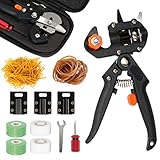 Locisne Garten Pfropfen Pruning Pruner Schere Schere Cutting Tool Kit w/austauschbare Klingen, Bänder, Gummibänder, Schraubenschlüssel, Schraubendreher Zubehör Garten-Set für Plant Fruit Tree