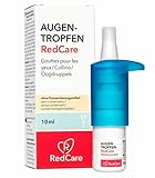 RedCare Augentropfen gegen trockene Augen 10ml - ohne Konservierungsstoffe mit 0,1% Hyaluron - Augentropfen Kontaktlinsen, Augentropfen gegen rote Augen, Augentropfen trockene Augen, Augentropfen Hylo