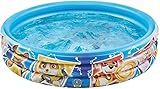 Smart Planet Planschbecken Paw Patrol aufblasbar - 100 x 23 cm - 3-Ring-Pool Fellfreunde - Kinderpool - Babypool - Schwimmbecken - Aufstellpool