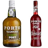 Valdouro - White Porto - Weißer Portwein - Herkunft : Portugal (1 x 0.75 l) & Valdouro - Rosé Porto - Rosé Portwein - Herkunft : Portugal (1 x 0.75 l)